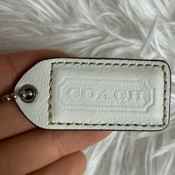 1.5" y2k COACH Vintage Fob Bag Charm Hang tag Hangtag - Picture 1 of 2